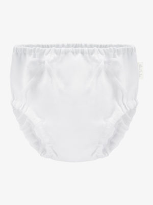 bloomersy, majteczki na pieluchę - białe