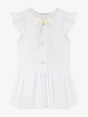 body butterfly ze spódniczką - białe