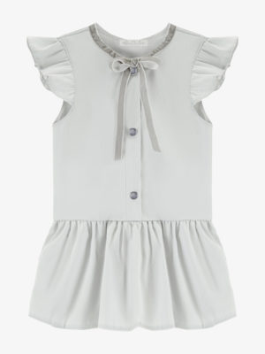 body butterfly ze spódniczką - szare